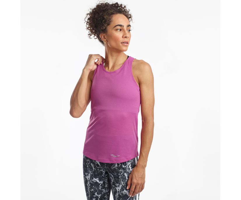 Saucony Stopwatch Singlet Women's Tanks Purple | AU 325DFMN